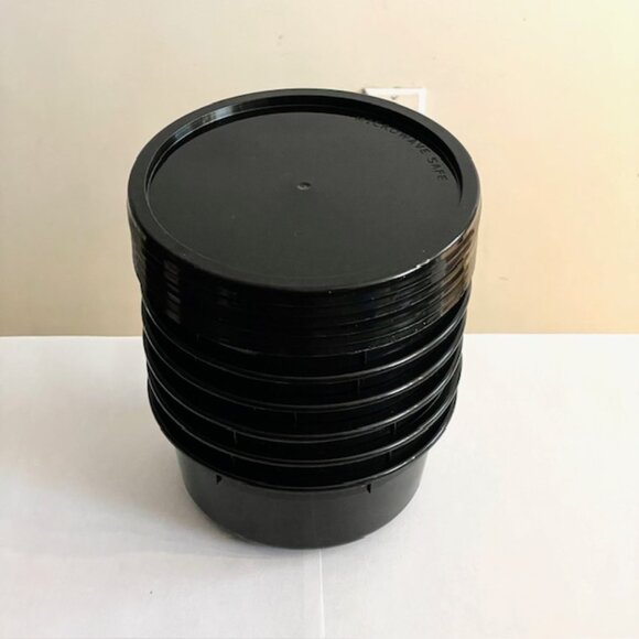 (6) Plastic Microwave Safe 24oz Noodle Soup Bowls w Lids Set - Picture 3 of 16